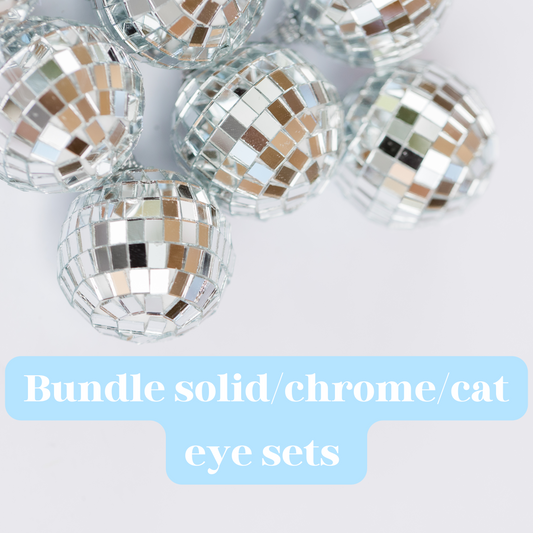 Bundle of Solid, Chrome, and Cat Eye